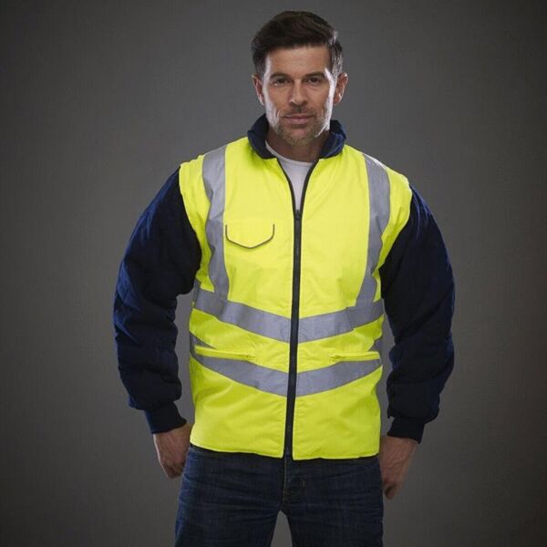 HI-VIS CHEVRON QUILTED JACKET Thumbnail