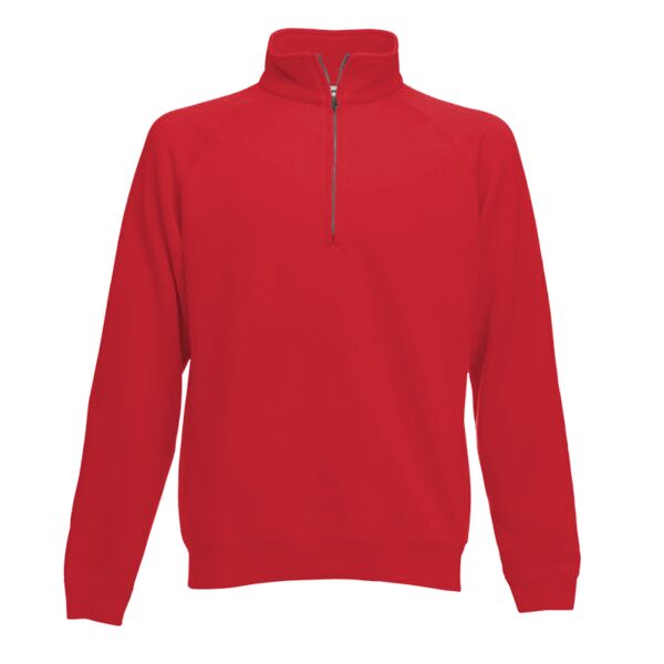 Fruit of the Loom Premium Zip Neck Sweatshirt Thumbnail