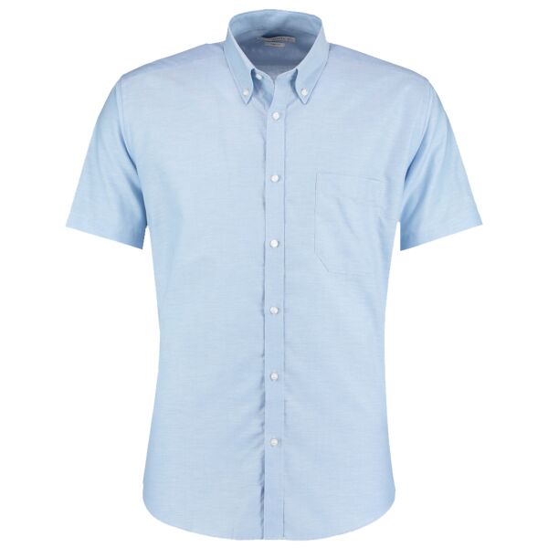Kustom Kit Short Sleeve Slim Fit Oxford Shirt Thumbnail